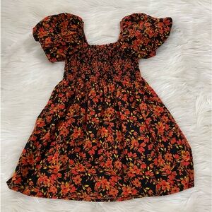 GAP girls floral smock dress SzXS 4-5